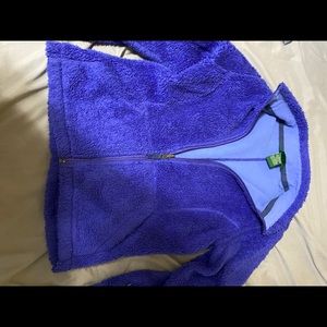L.L.Bean zip up fluffy jacket
